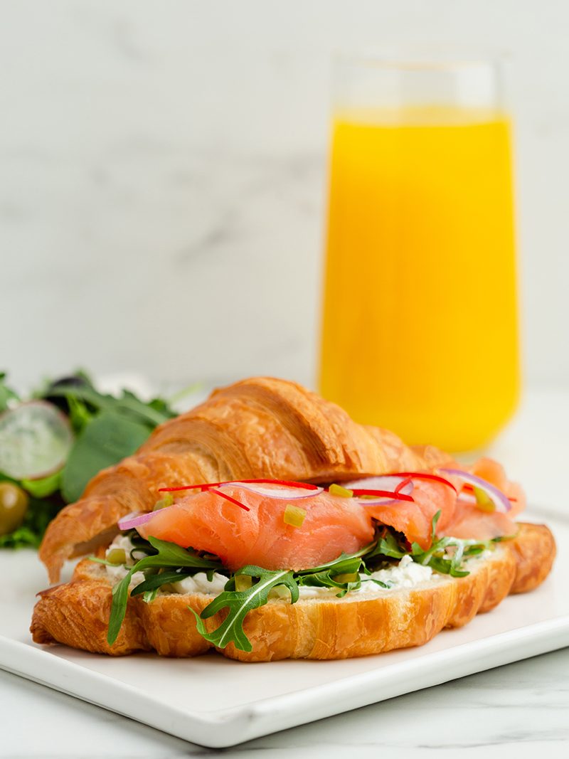 FILLED CROISSANT SMOKED SALMON AND AVOCADO 2